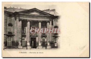 Old Postcard Paris Faculty of Law