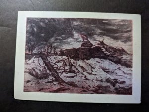 1956 Mint Russia USSR Postcard V A Kochegura Capturing an Enemy Bunker