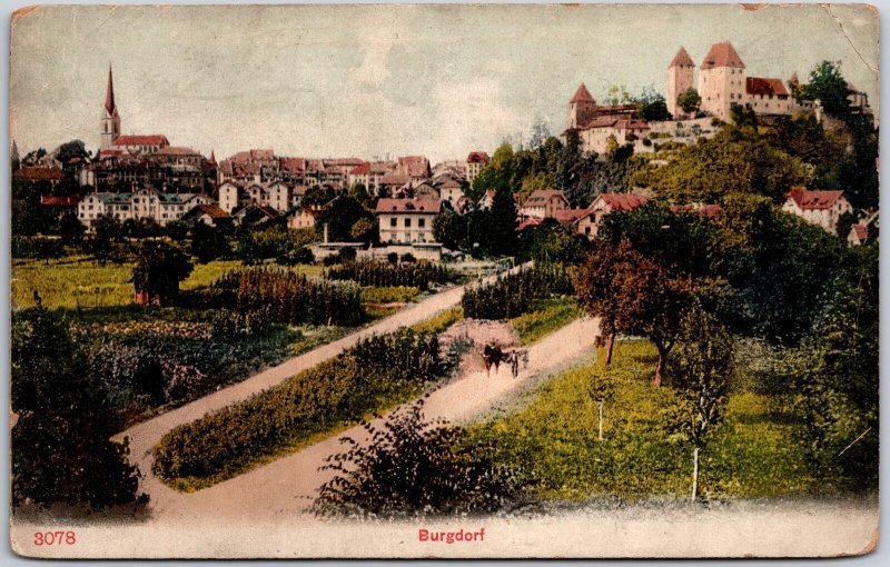 1937 Grindelwald - Kirche Und Viescherhorner Switzerland Posted Postcard