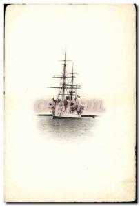 Old Postcard warship