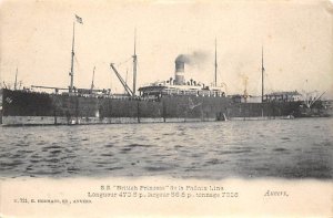 SS British Princess Ship Unused 