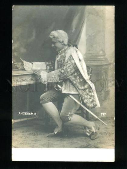 135682 Giuseppe ANSELMI Italian OPERA TENOR ROLE vintage PHOTO