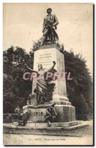 Old Postcard Metz Monument From Hairy Army