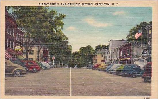 New York Cazenovia Albany Street And Business Section