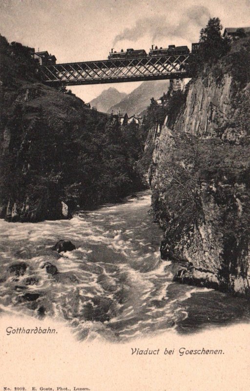 Gotthardbahn,Viaduct bei Goeschenen,Switzerland BIN