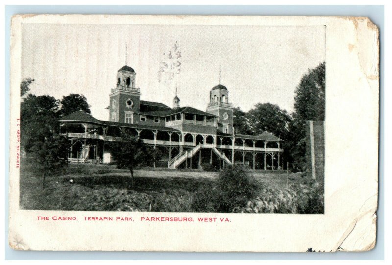 1905 Holley N.Y The Casino, Terrapin Park, Parkersburg West Virginia WV Postcard 