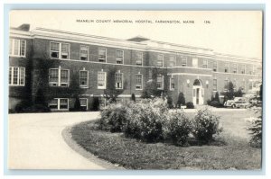 c1940's Franklin County Memorial Hospital Farmington Maine ME Vintage Postcard 