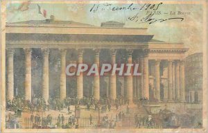 Old Postcard Paris stock exchange