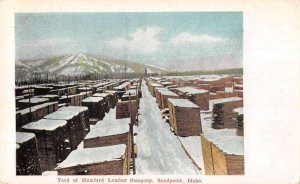 Sandpoint Idaho Humbird Lumber Yard in Winter Vintage Postcard AA28627