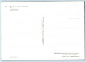 Mallorca Spain Postcard Palma Nova Partial View Beach Scene c1950's Vintage