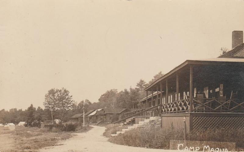 RPPC Camp Maqua near Poland, Maine - pm 1920