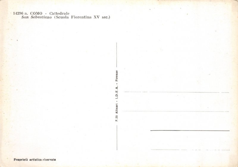 Postcard Modern Como-Cathedral
San Sebastiano