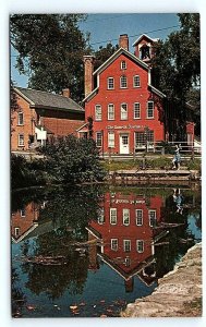 LAKEVILLE, CT Connecticut ~ Old FACTORY Pocket Knife Square  c1950s Postcard
