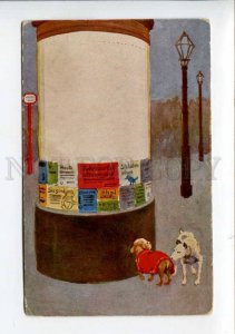 422912 Rendez-vous DRESSED DOGS by SOMMAVILLA Vintage postcard