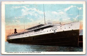 K31/ Duluth Minnesota Postcard c1910 Steamer Juniata Harbor Ship 313
