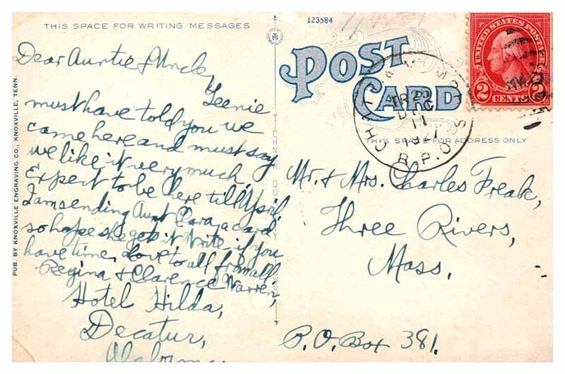 Postcard SCHOOL SCENE Decatur Alabama AL AT7544