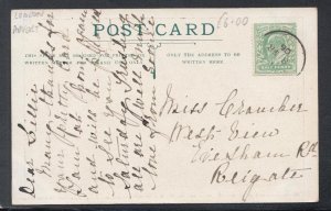 Advertisment Postcard - Harding & Son, Refreshment Contractors, Harlesden SW2291