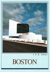 Postcard J. F. K. Library Philip Jon Bailey Photography Boston Massachusetts MA