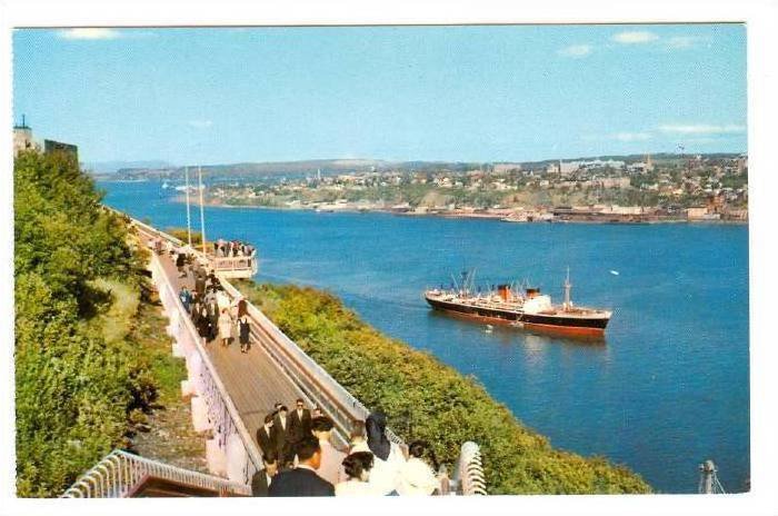 Walkway on La Promenade Des Gouverneurs, Quebec La Cite, Quebec, Canada, 40-6...