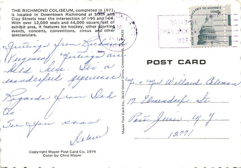 Richmond Coliseum - Richmond, Virginia