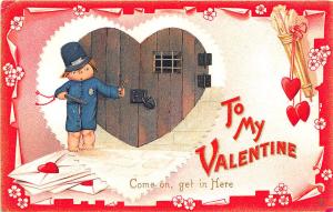 Valentines Day Comic Cupids Come on, get in Here Tuck #15 Postcard