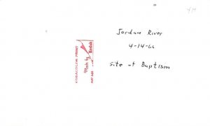 Site of baptism Jordan River Jordan Non Postcard Backing 