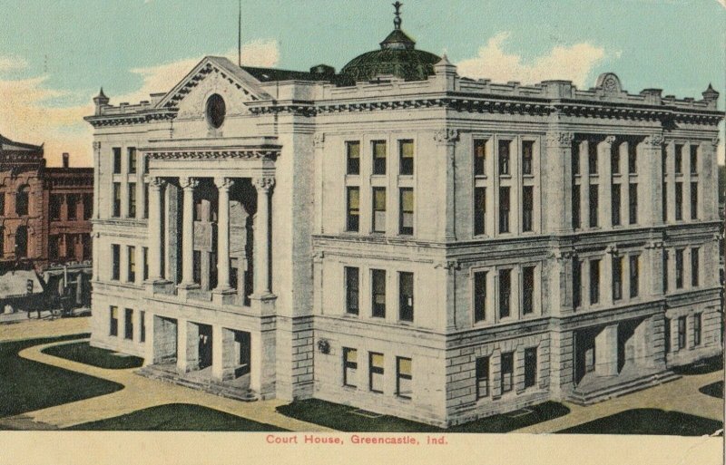 GREENCASTLE , Indiana, 1910 ; Court House