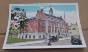 VINTAGE UNUSED POSTCARD NEW CITY HALL, NEW BRUNSWICK, NEW JERSEY