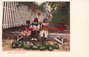 327573-Black Americana, E.C. Kropp No 1176, Eatin' Wata Millions, Watermelons