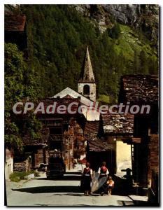 Postcard Modern Val D'Herens Valais Evolene