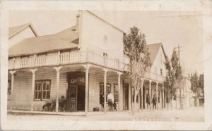 Ashcroft BC Grand Central Hotel c1911 Real Photo Postcard H34 *as is