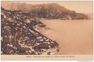 Amalfi , Italy , 00-10s ; Panorama dal villagio di Vettica e strada per Salerno