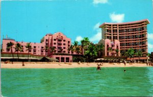 Vtg 1970s Royal Hawaiian Hotel Sheraton Waikiki Honolulu Hawaii Oahu Postcard