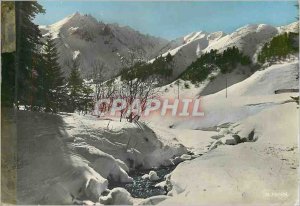 Modern Postcard Mont Dore (1050m) Sancy (1886m) Winter Sports Resort Many alp...