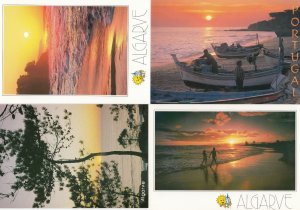 Algarve Golden Sunset 4x Portugal Postcard s