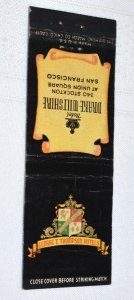 Hotel Drake-Wiltshire San Franisco California 20 Strike Matchbook Cover