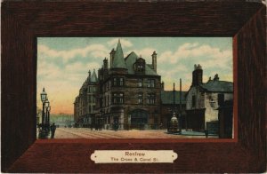 PC UNITED KINGDOM, RENFREW, THE CROSS & CANAL STREET, Vintage Postcard (b32022)