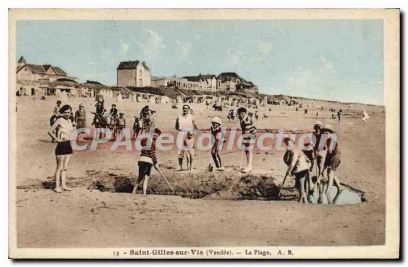 Postcard Old St Gilles Life On The Beach