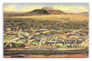 Postcard Air View Of Tucumcari N. M. New Mexico c1944 Postmark