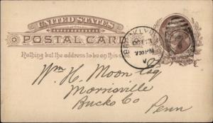 James Weir Jr Florist 5th Ave & 25th Brooklyn NY Postal Card 1884