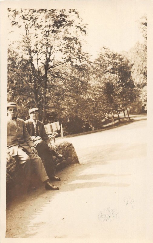 H78/ Washington D.C. RPPC Postcard c1910 Drive Men Rock Creek Park 189