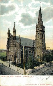 USA St. John's Church Paterson New Jersey Vintage Postcard 07.80