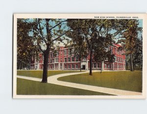 Postcard New High School, Painesville, Ohio, USA