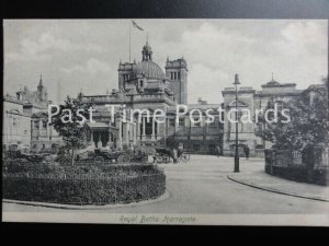 Yorkshire HARROGATE ROYAL BATHS c1904 shows UNION JACK FLAG at full mast Old PC