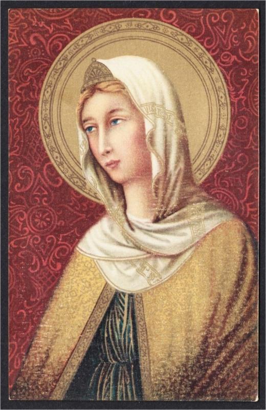 Saint Agnese by Duccio di Buoninsegna Postcard by Sborgi 1910s