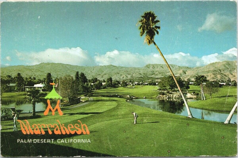 Palm Desert CA Marrakesh Golf Oriented Community Golf Course c1980s Postcard C3