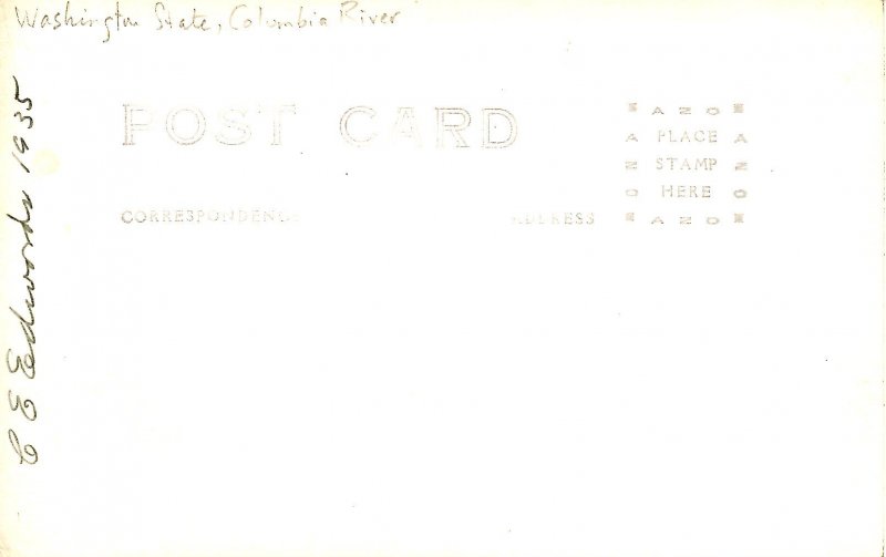 WA - Bridge at Coulee Dam, 1935.  *RPPC