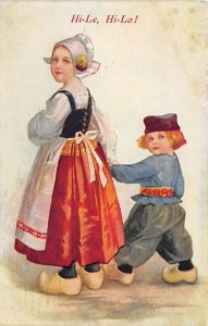 Little Boy and Girl Dutch Children 1909 