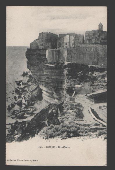 108871 France Corsica CORSE Bonifacio Vintage postcard