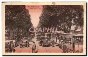 Postcard Old Tram Train Bordeaux Cours Belsunce